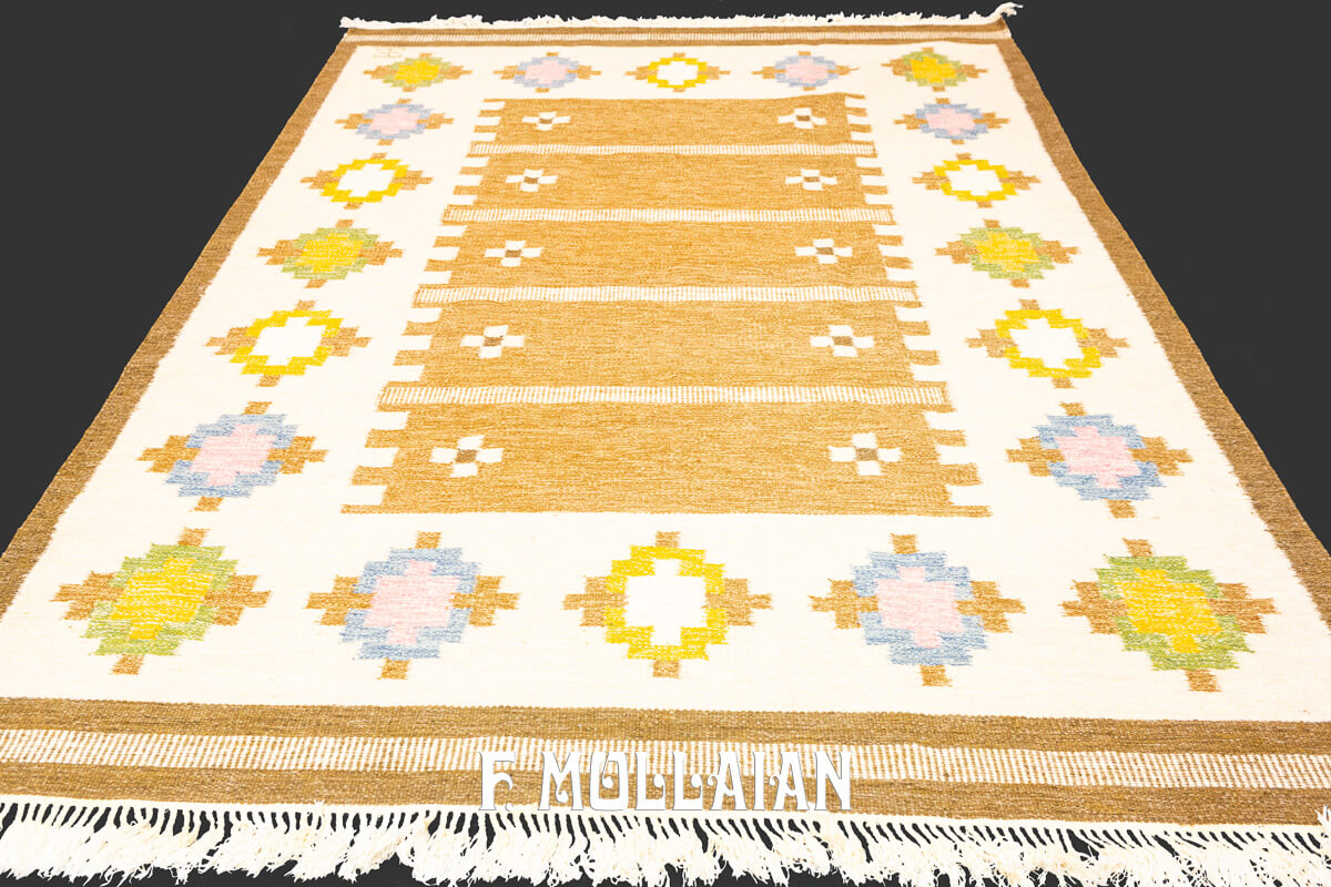 Scandinavian Rug Earthy Tones n°:912789